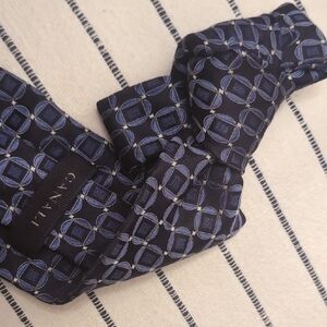 Canali Men's Blue Patterned Tie